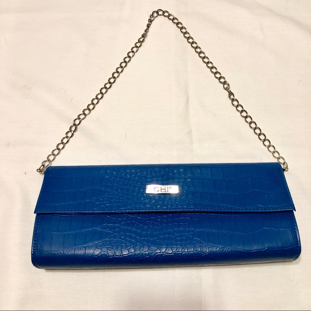 Chi Blue Purse/Clutch-Brand New, Never Used